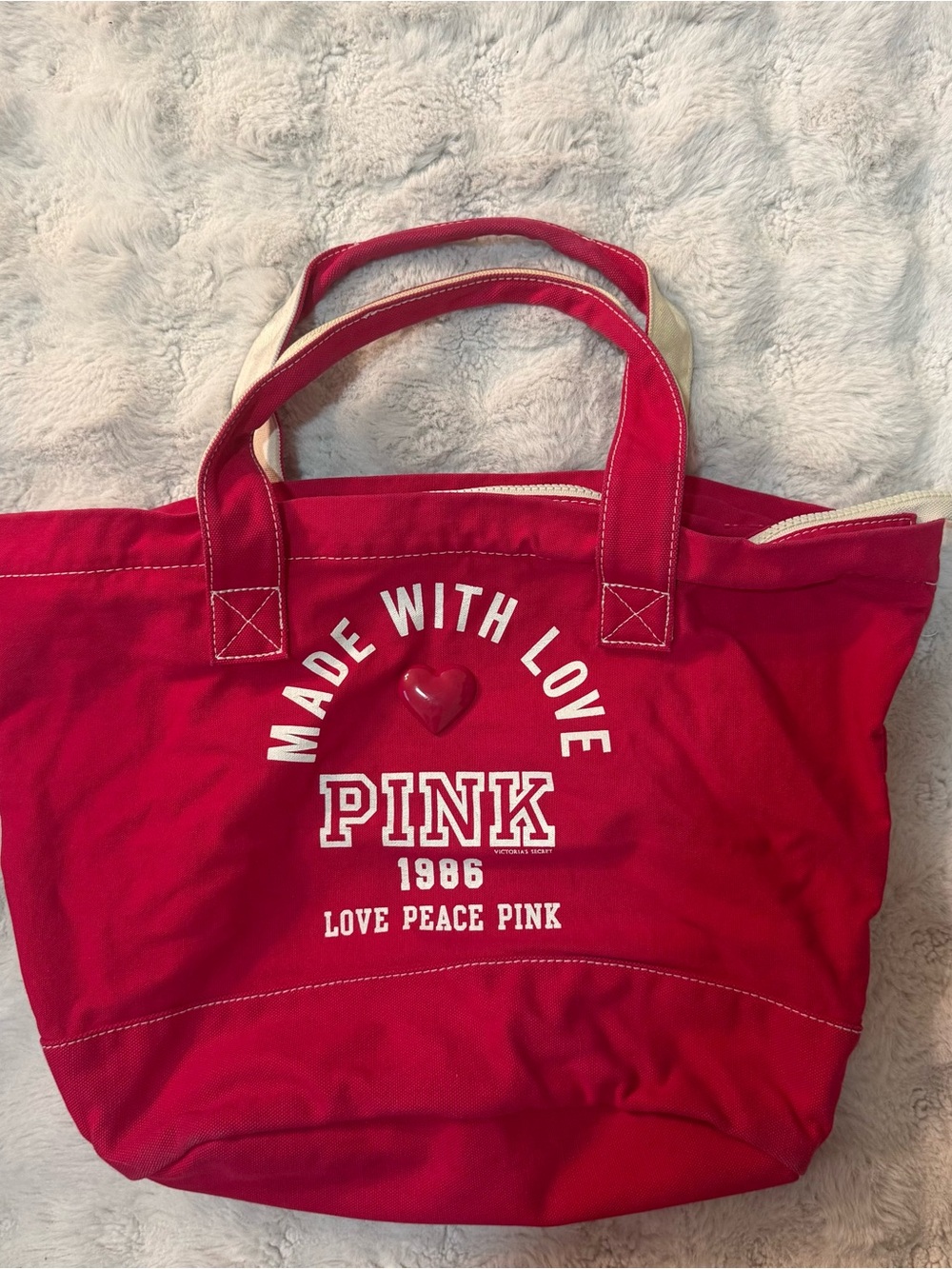 Victoria’s Secret PINK 1986 Made With Love Tote Bag